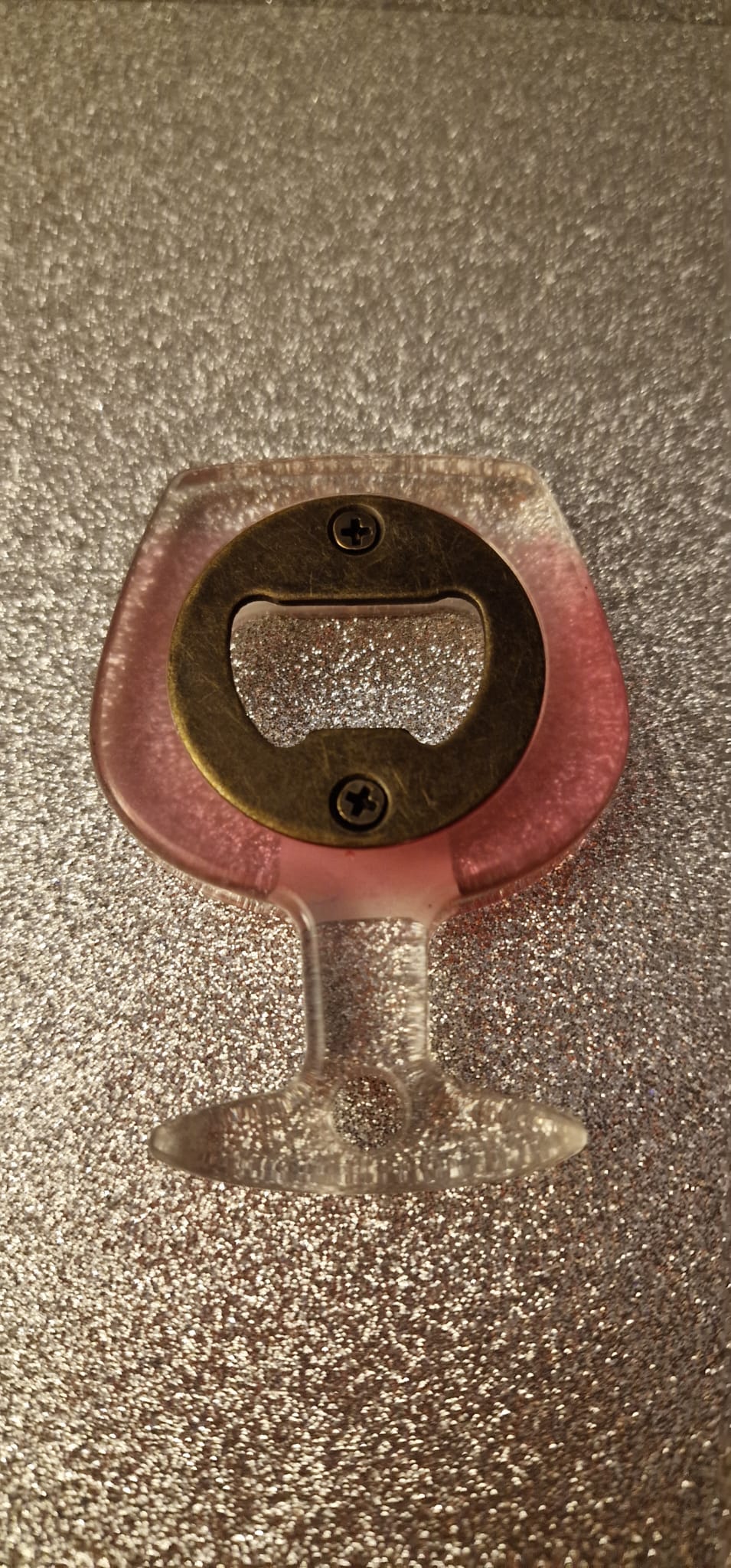 Décapsuleur artisanal – Rose poudré dégradé