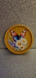 Dessous de verre Papillon et Marguerites