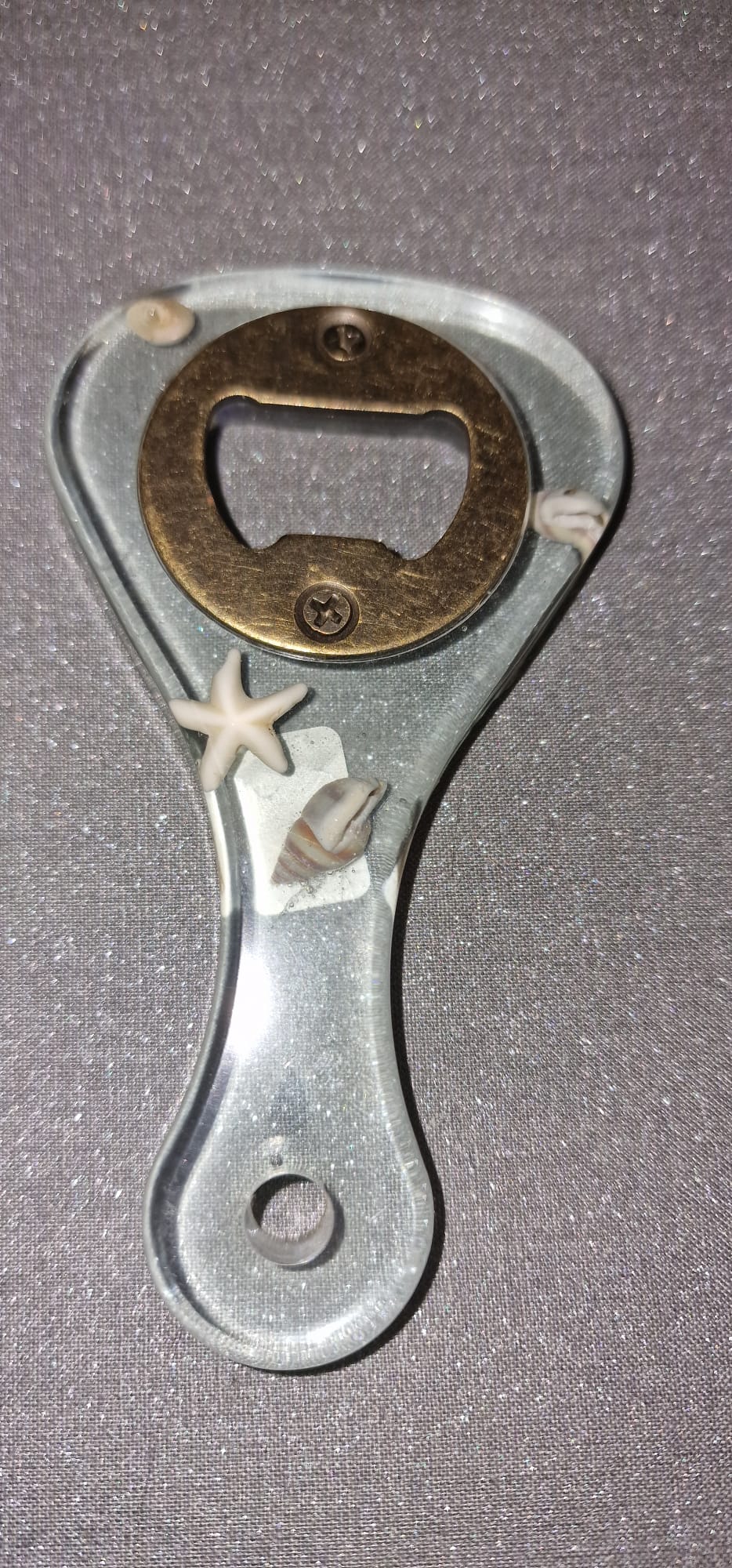 Décapsuleur artisanal – Coquillages & étoile de mer