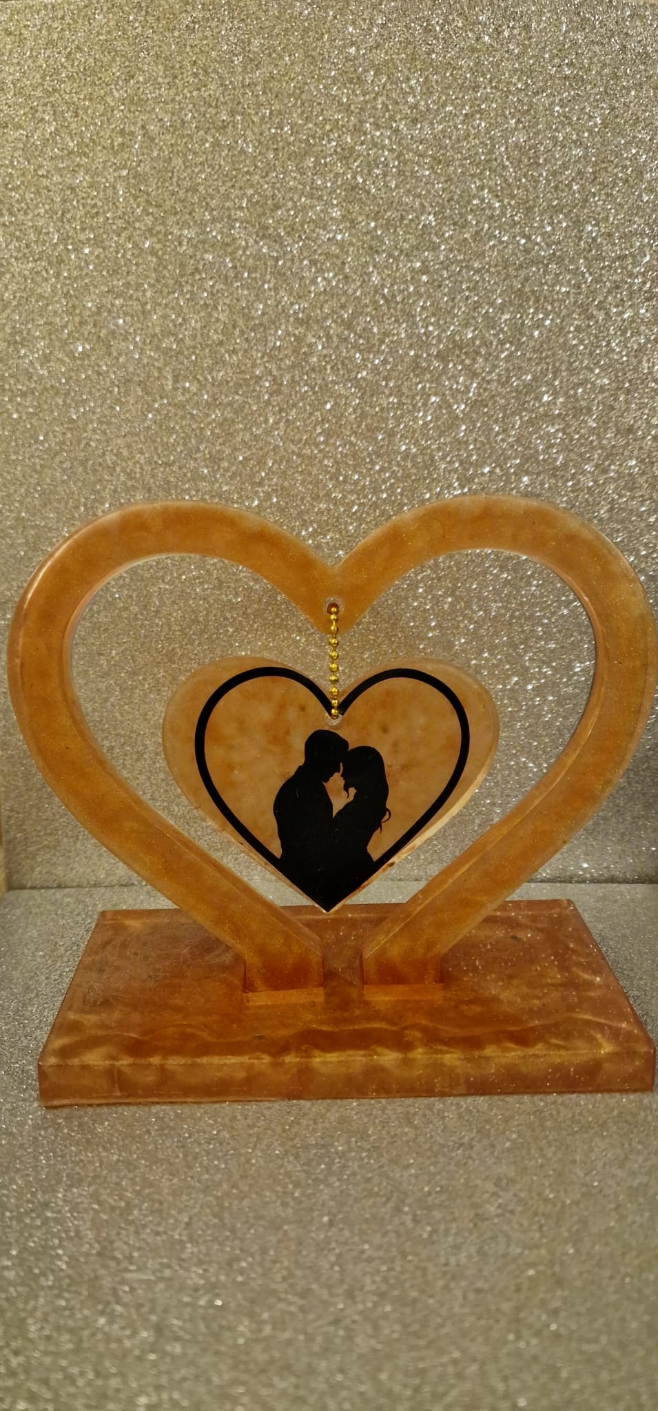 Cœur décoratif personnalisable – couple