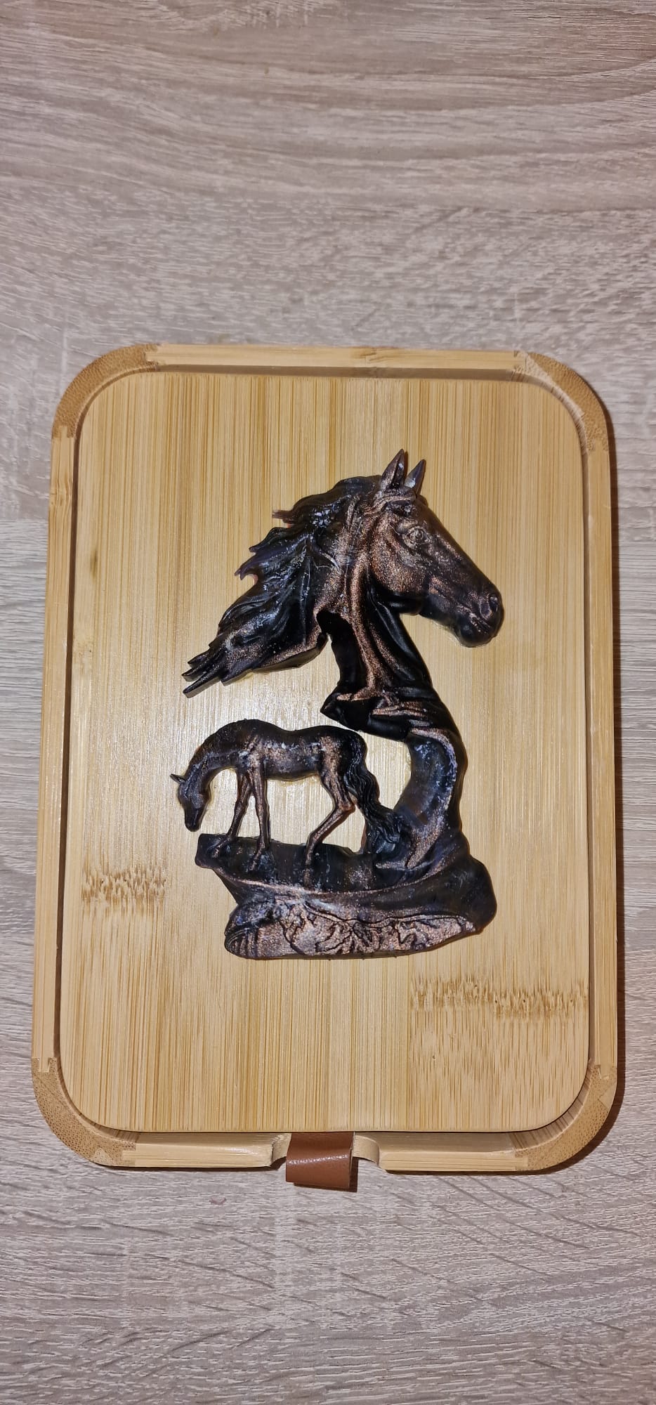 Boîte à Bijoux Cheval avec Miroir